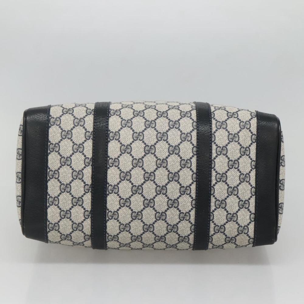 GUCCI GG Supreme Hand Bag PVC Navy Gold 02 468 39 Auth 131012 - Picture 5 of 16